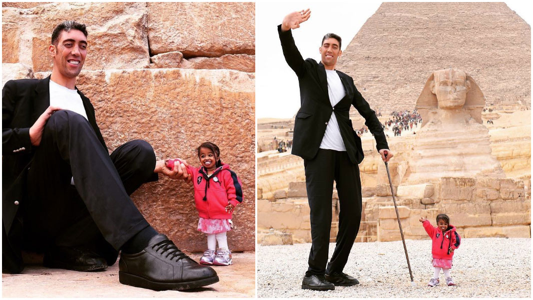 When the Tallest Man and Shortest Woman Unite in Egypt