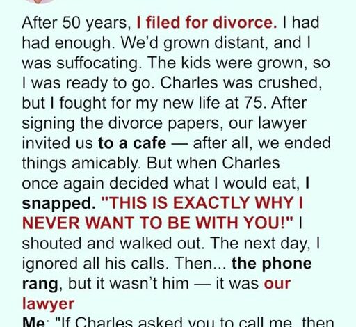 50 Years Together, She Decided to Divorce – Then A Call Came, And Everything Changed