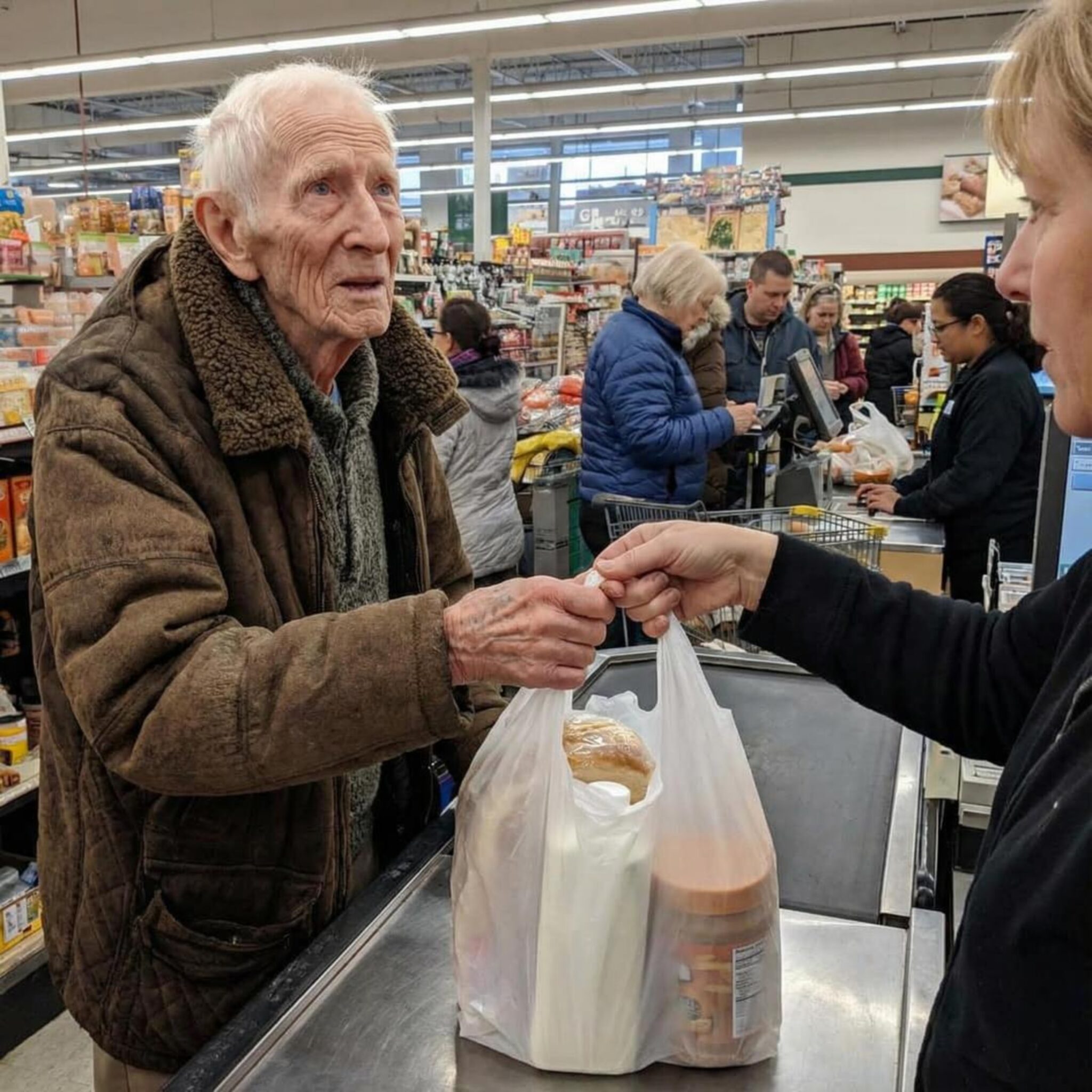I Helped an Elderly Man at the Grocery Store—Two Days Later, a Woman Showed Up at My Door with a Request That Shattered Me