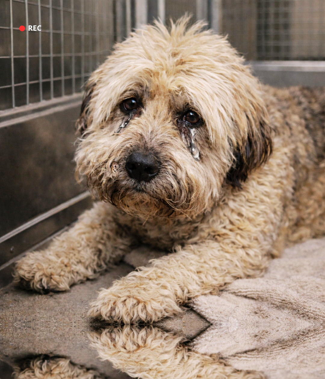 Senior Dog Teddy Howled In Pain After His Family Surrendered Him At A Shelter