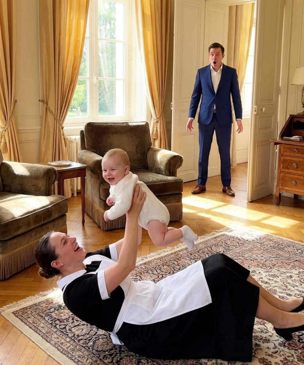 His billionaire father believed his daughter would never walk, until one moment with the maid changed everything.