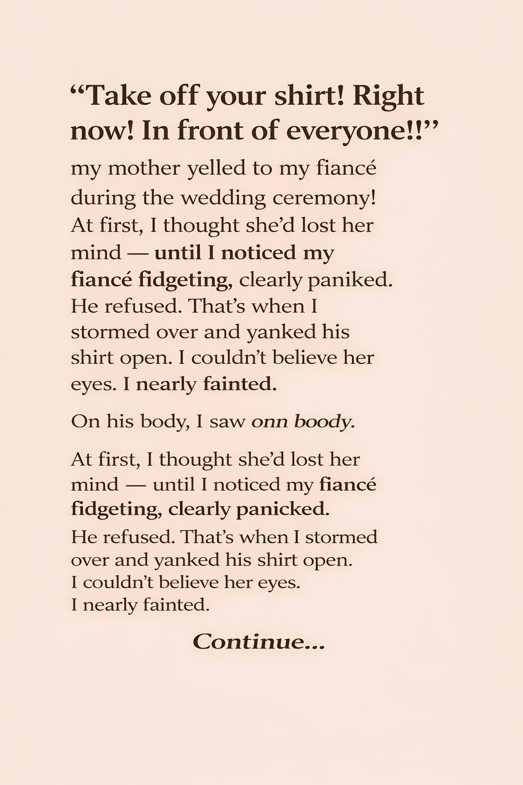 My Mother Shouted “I Object” — And Saved Me From a Marriage Built on Lies