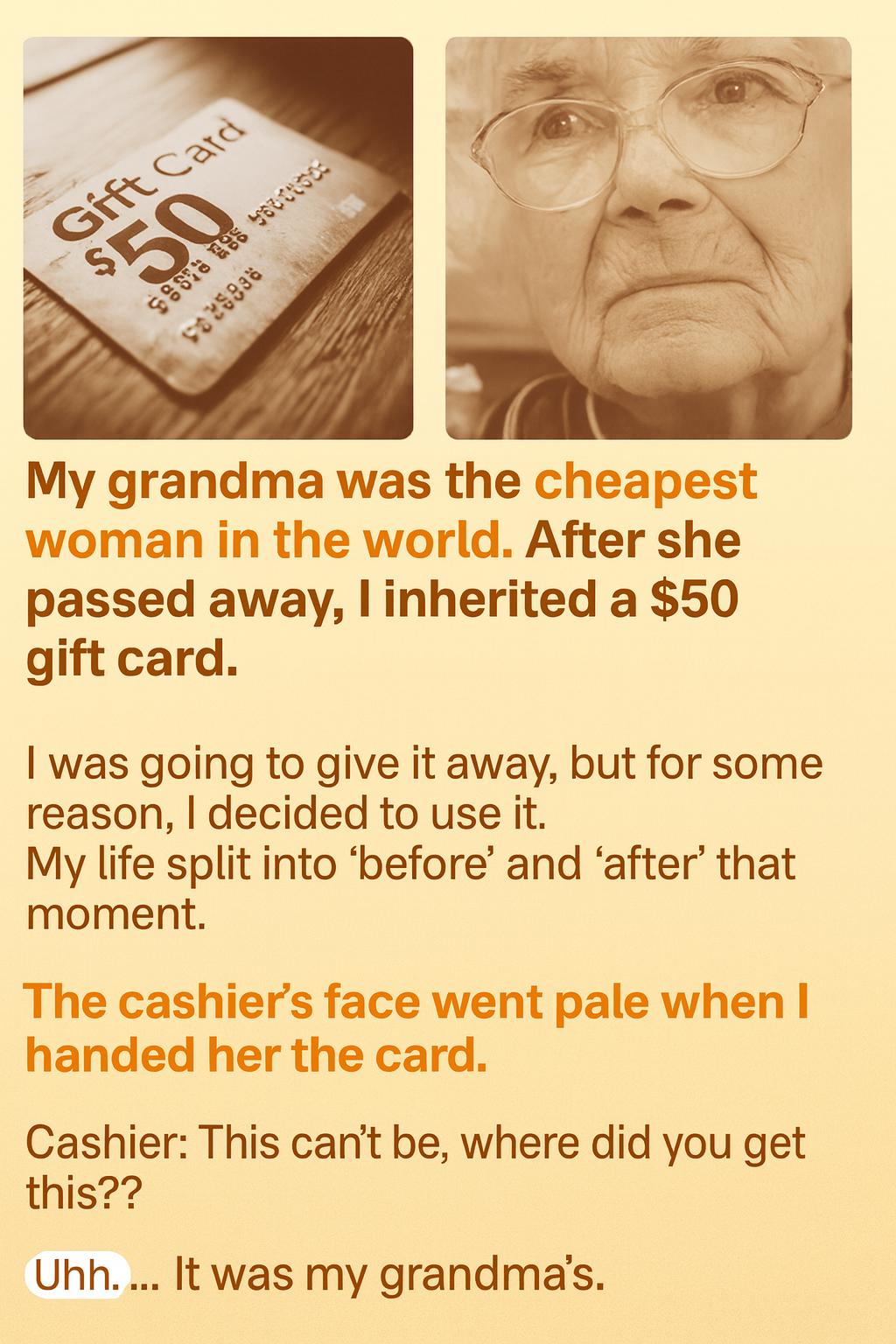 The $50 Gift Card Mystery: The Secret My Grandma Left Behind