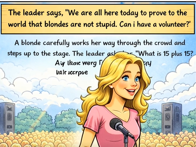 Video: “Blondes Are Not Stupid” Convention