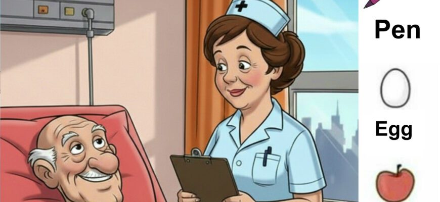 Find Pen, Egg, Apple, Flower.