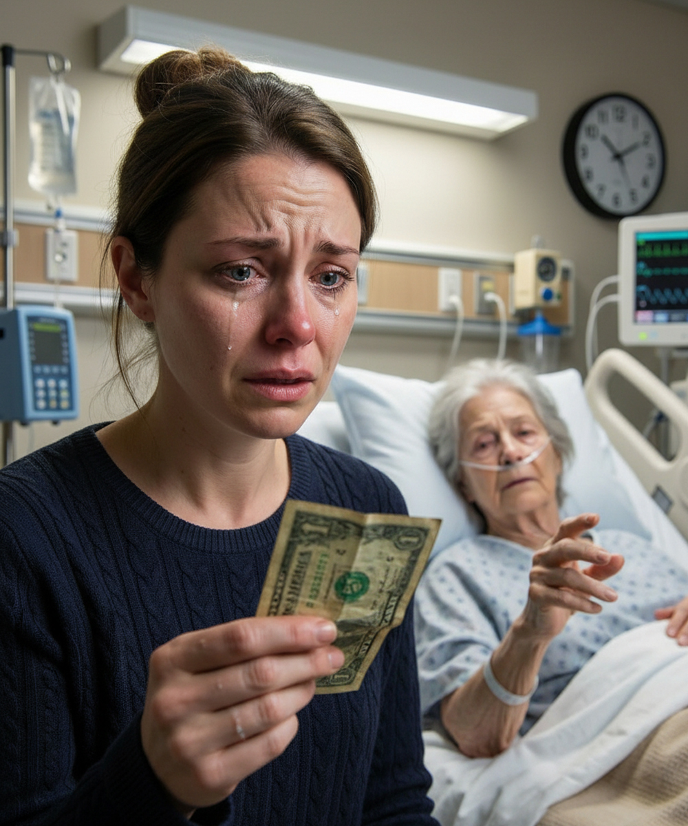 MY HUSBAND WAS HOSPITALIZED AFTER A CAR ACCIDENT. I NOTICED THE OLD LADY IN THE NEXT BED WAS ALL ALONE, SO I BROUGHT HER MEALS THREE TIMES A DAY. ONE DAY, SHE HANDED ME AN OLD BANKNOTE AND SAID SOMETHING THAT LEFT ME IN SHOCK…