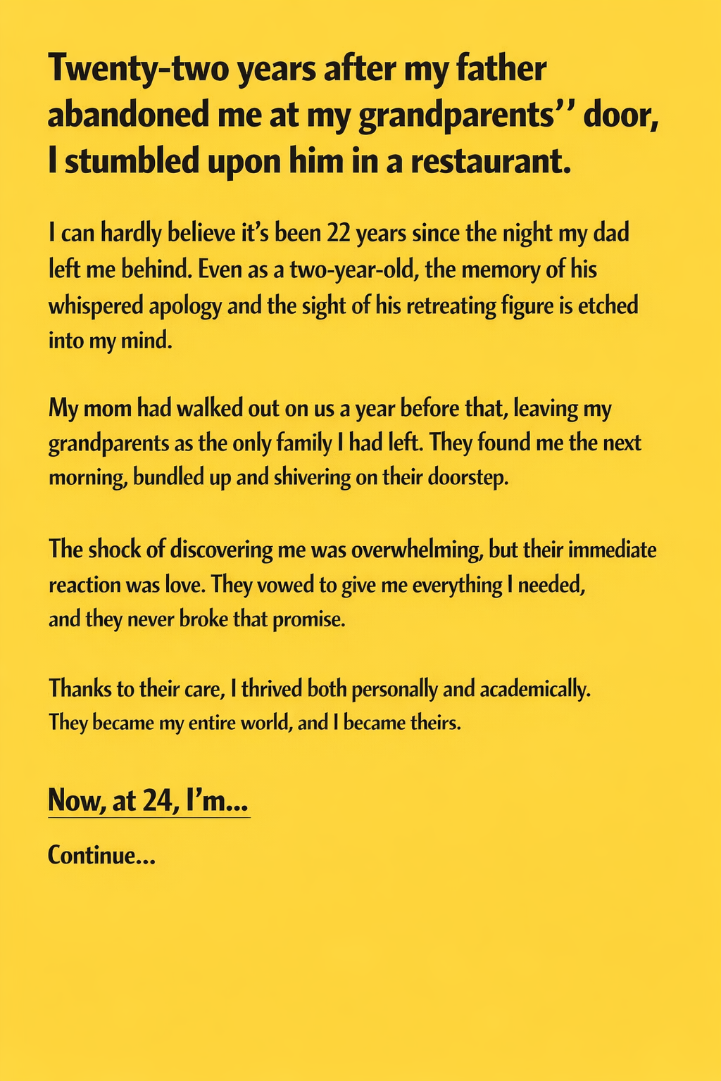 The Night I Found My Parents — And Lost Them Again