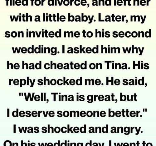 I skipped my son’s “perfect” wedding to spend the day with his ex-wife. When he called me screaming, my 5-word response silenced the whole reception.