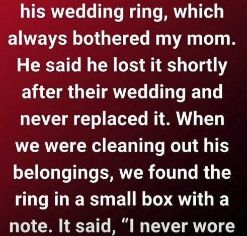The Secret Reason My Dad Never Wore His Wedding Ring