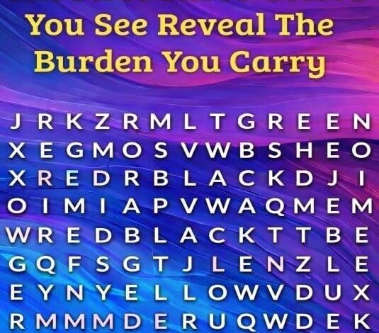 The First Three Colors You See Reveal The Burden You Carry more details in comment👇