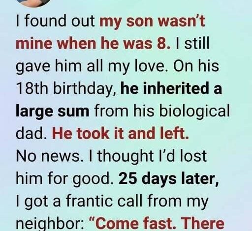 I Found Out My Son Was Not Mine Then Years Later He Came Back And Said Something I Will Never Forget