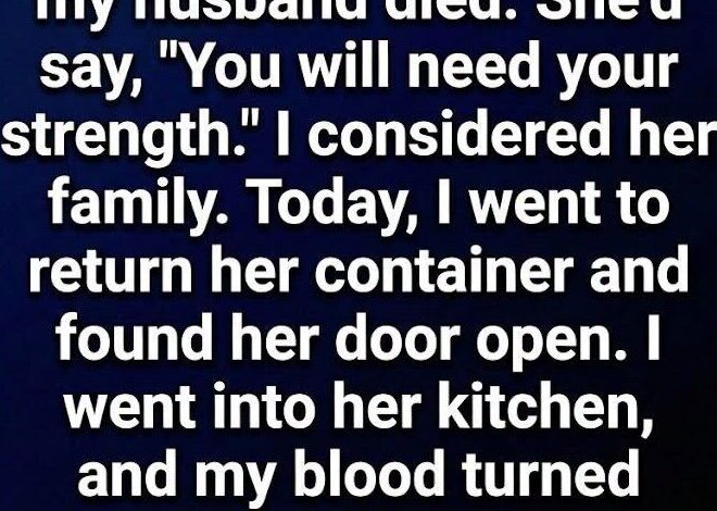 My neighbor brought me soup every Friday without fail—then one day I went into her house and discovered the reason why.