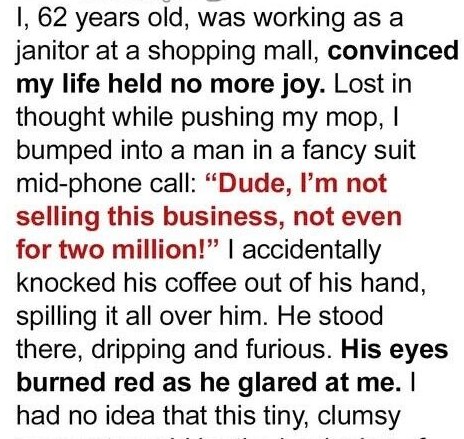 My Life Changed Forever After I Spilled Coffee on a Millionaire at the Mall