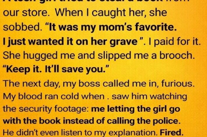 I paid the price for being kind and lost my job—but the brooch that came later changed everything.