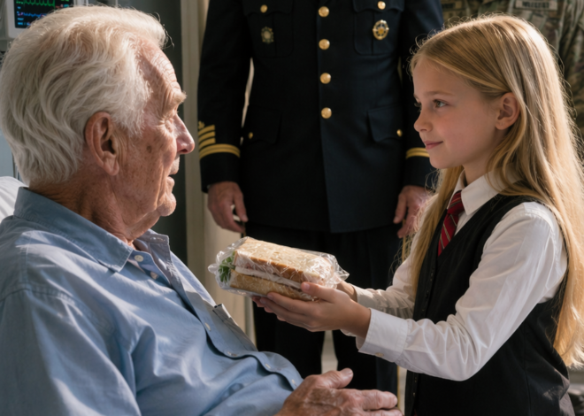 A Maid’s Daughter Brought an Old Man a Cookie Every Day — Then a General Walked In With Five Military Officers, and Everything Changed.