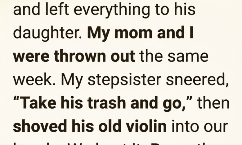 My Stepfather Left Us Nothing… But the ‘Worthless’ Violin Hid a Secret No One Expected