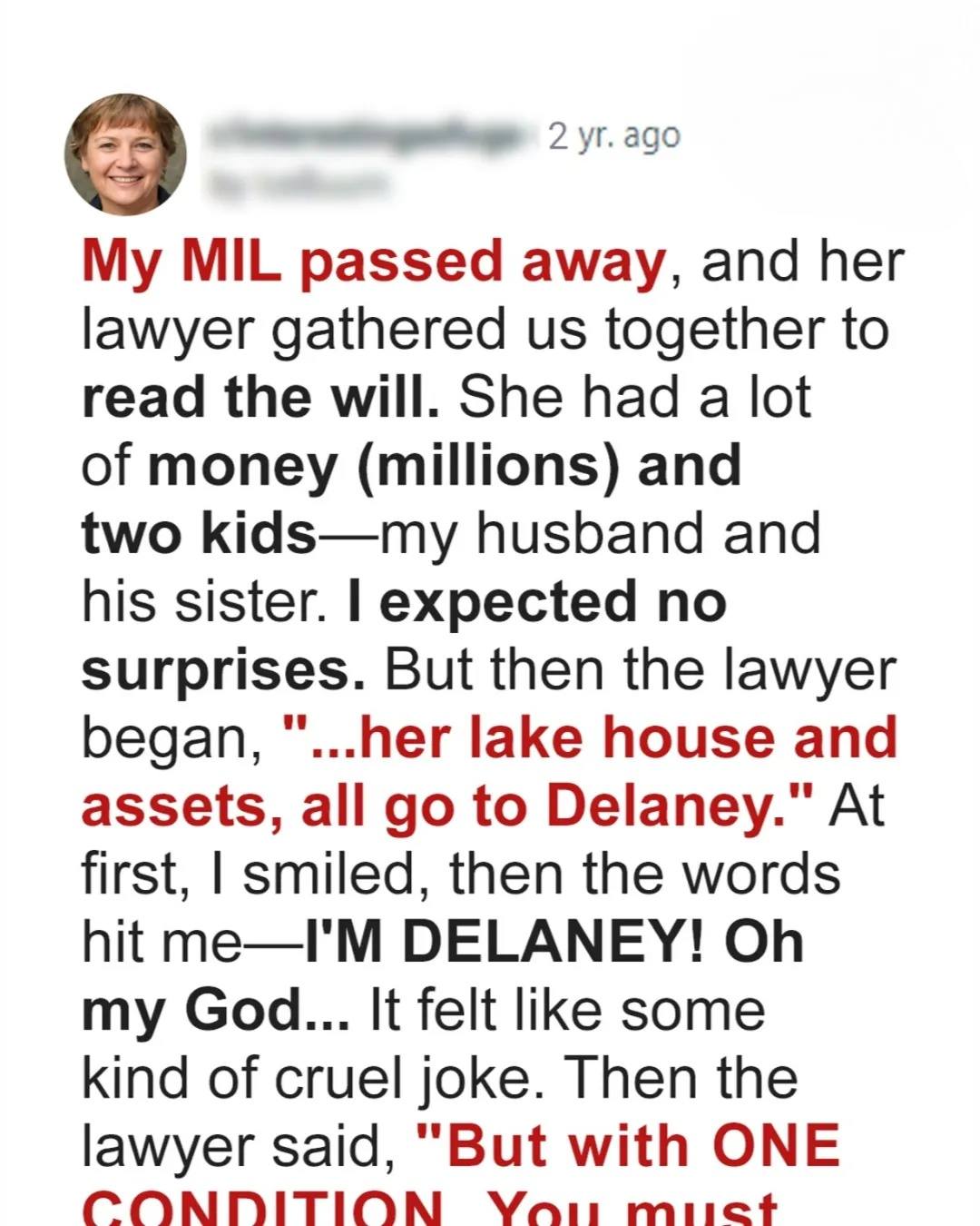 She Left Me Everything, Not Her Children — But There Was a Catch
