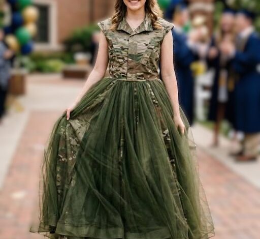 I Made My Prom Dress From My Dad’s Army Uniform in His Honor – My Stepmom Teased Me Until a Military Officer Knocked on the Door and Handed Her a Note That Made Her Face Turn Pale