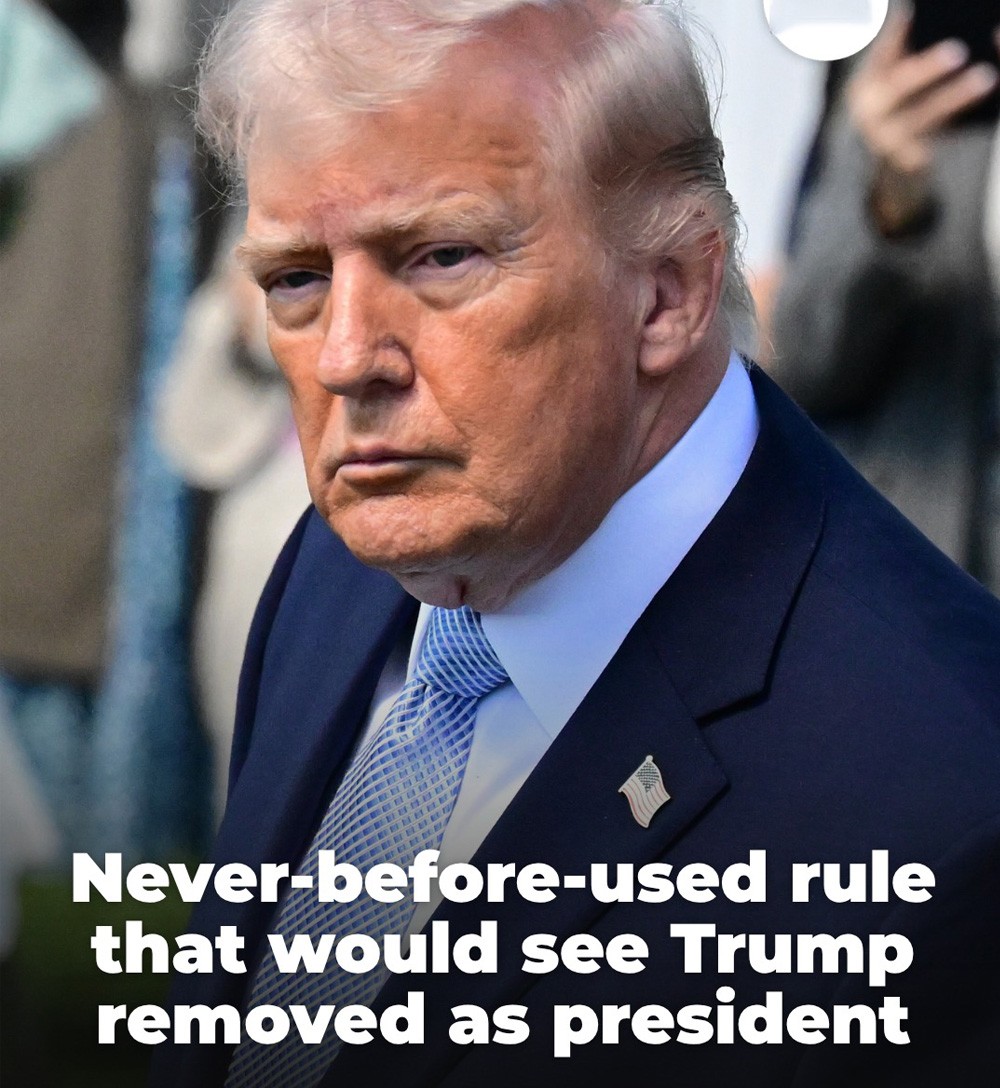 Never-before-used rule that would see Trump removed as president
