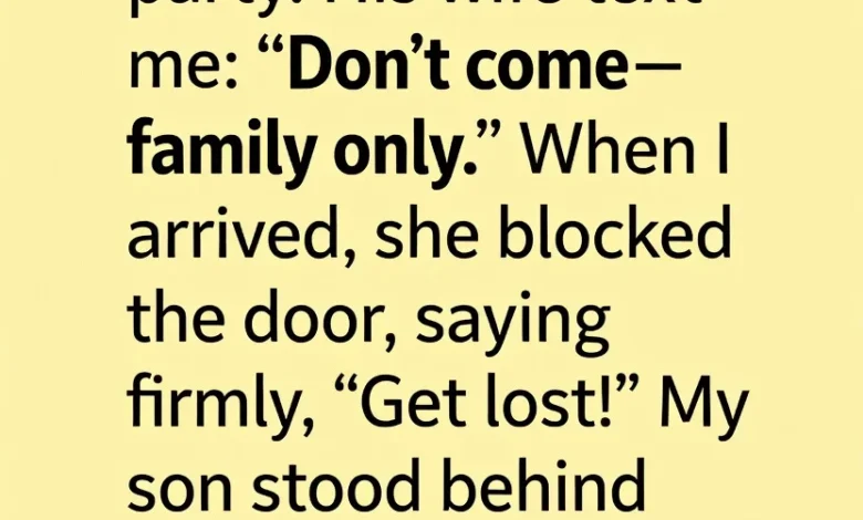 When My Son’s Wife Told Me Not to Come to His Birthday, I Made a Different Plan