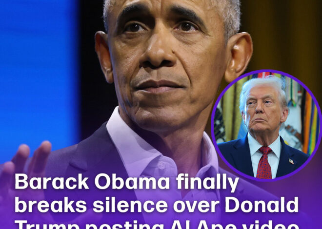 Barack Obama finally breaks silence over Donald Trump posting AI ape video of him & Michelle