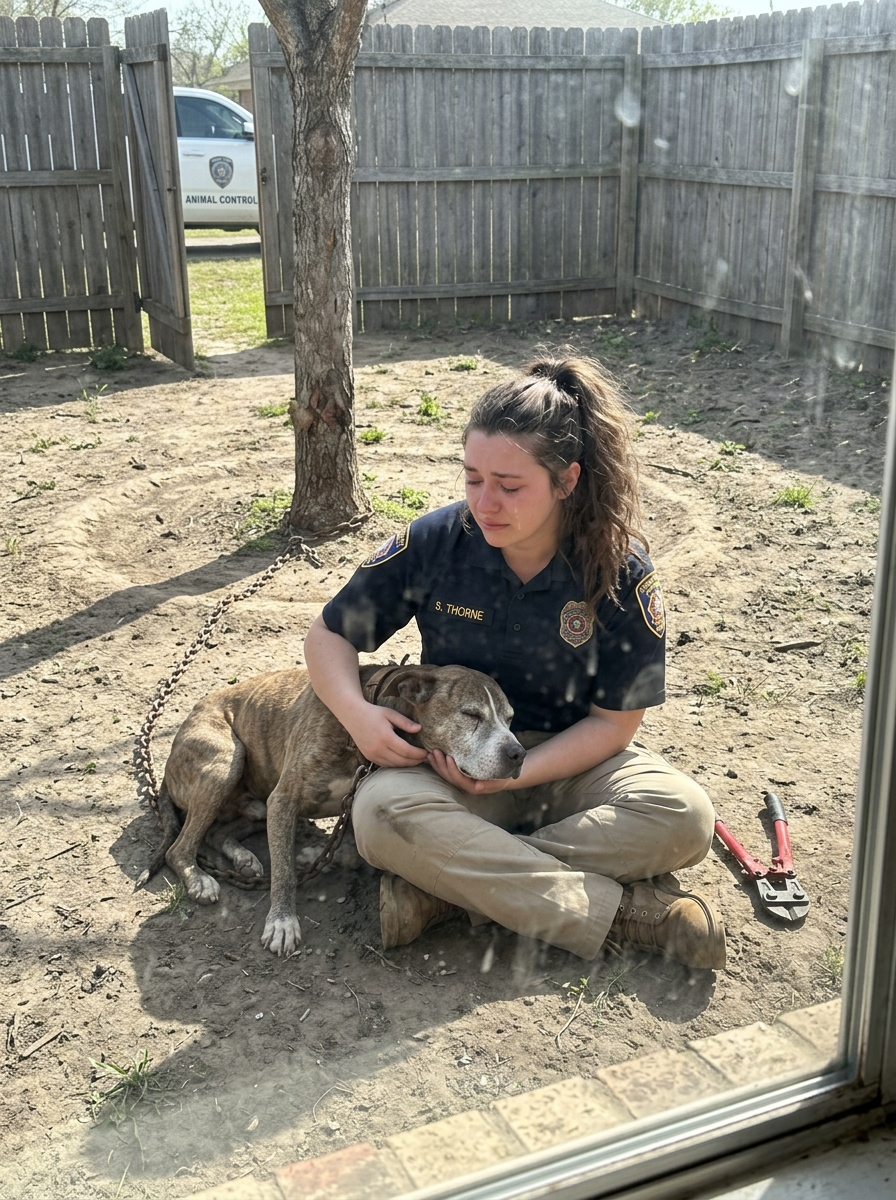 I’m A 23-Year-Old Animal Control Officer In Texas — Last Spring I Cut An 8-Year Chain Off A Pit Bull Who Had Been Tied To A Tree His Entire Life, And What He Did Next Wasn’t What Anyone Trained Me To Expect