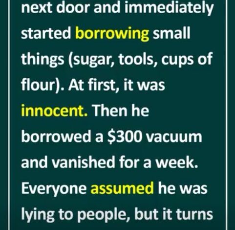 New Neighbor’s Strange Borrowing Habit Raises Questions