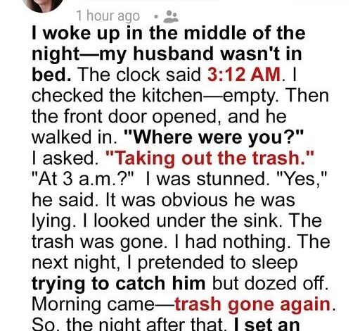 My Husband of 22 Years Started Taking Out the Trash at 3 AM – So One Night, I Followed Him