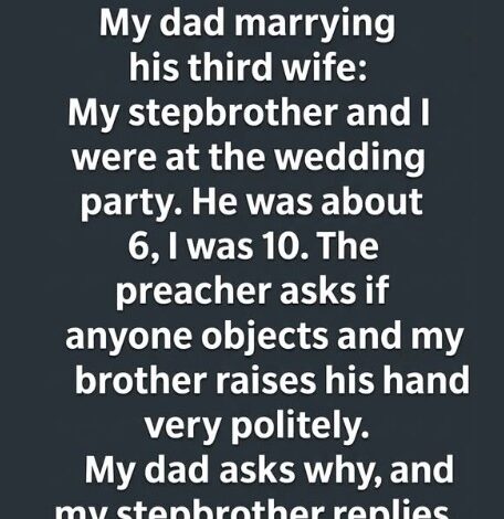 The Smallest Voice at the Wedding..