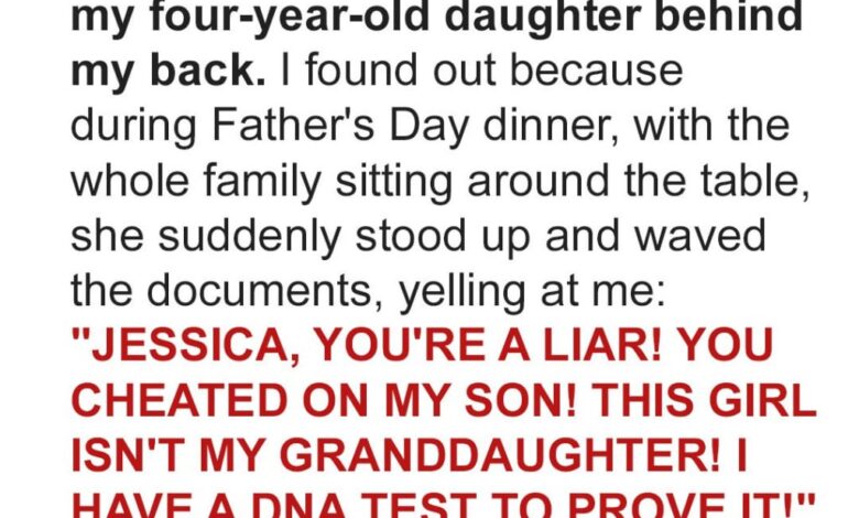 My MIL Screamed My Daughter Isn’t My Husband’s at Father’s Day Dinner and Waved a DNA Test – My Mom’s Response Made Her Go Pale