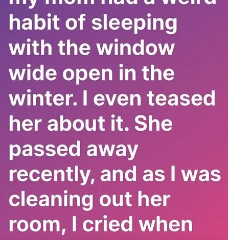 The Window She Left Open for Hope.