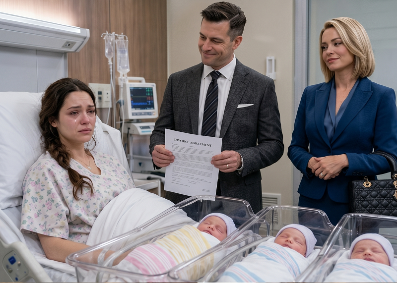 After I Gave Birth to Our Triplets, My Husband Brought His Mistress to The Hospital—But He Had No Idea Who My Parents Really Were
