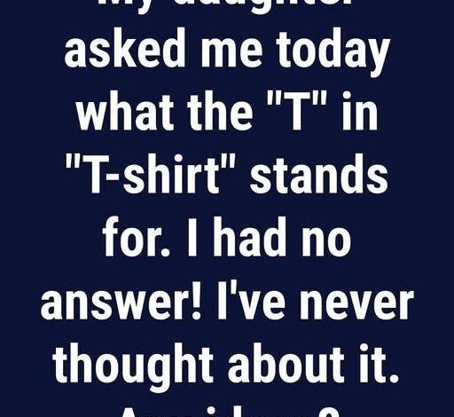 Why Do We Call Them T-shirts?