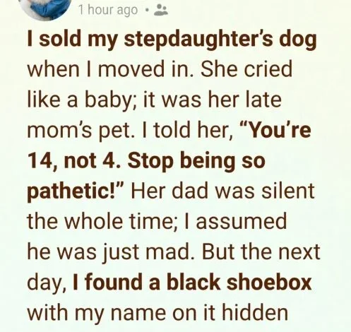 I sold my stepdaughter’s dog for quick cash. 24 hours later, the “truth” destroyed everything I thought I knew.