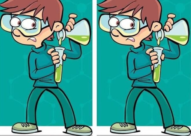 Can You Spot the Difference in this Mad Scientist Lab?