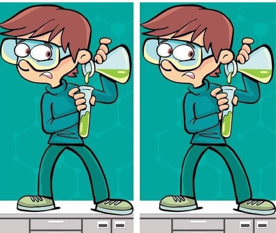Can You Spot the Difference in this Mad Scientist Lab?