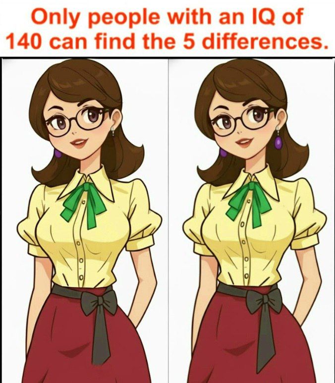 Only People With Eagle Eyes Can Spot All 5 Differences