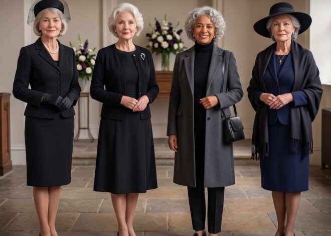 Which outfit is the most respectful for a funeral? your choice reveals your most dignified trait.
