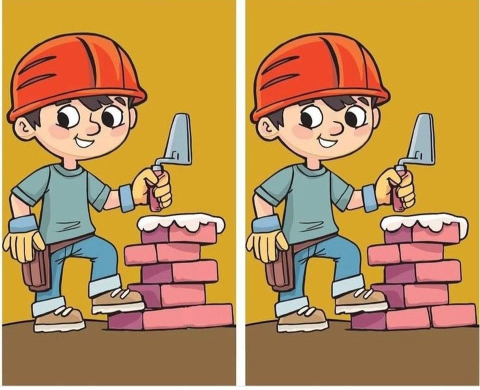 Can You Spot the Hidden Difference on the Bricklayer Boy?