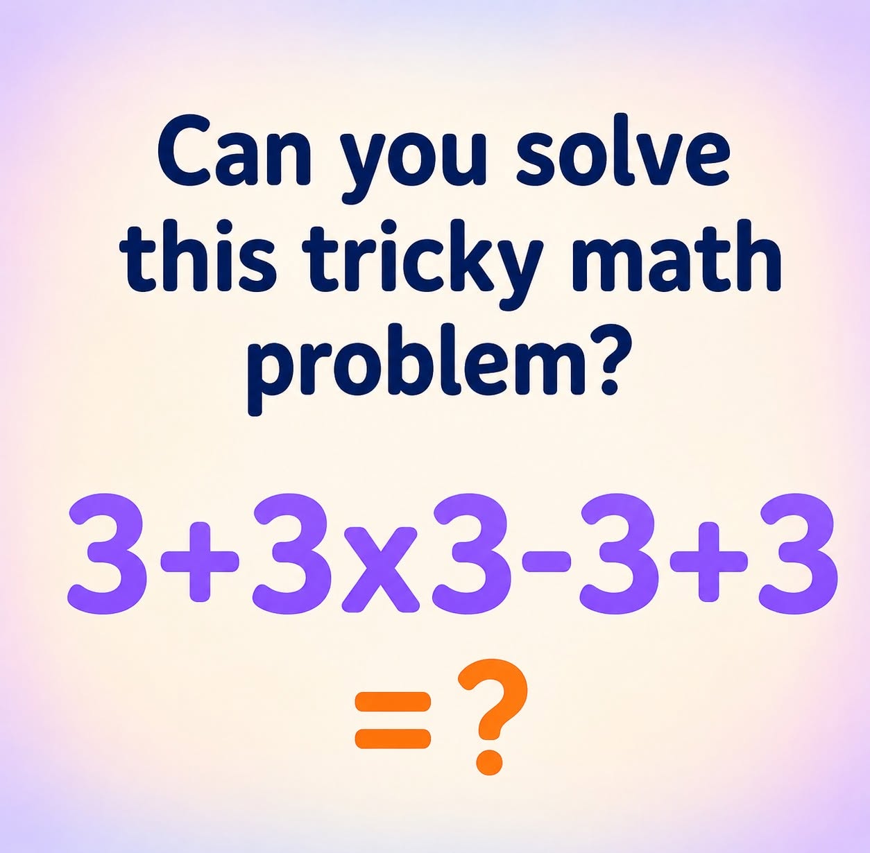 Challenge: Can you solve this math problem for middle schoolers, without a calculator?