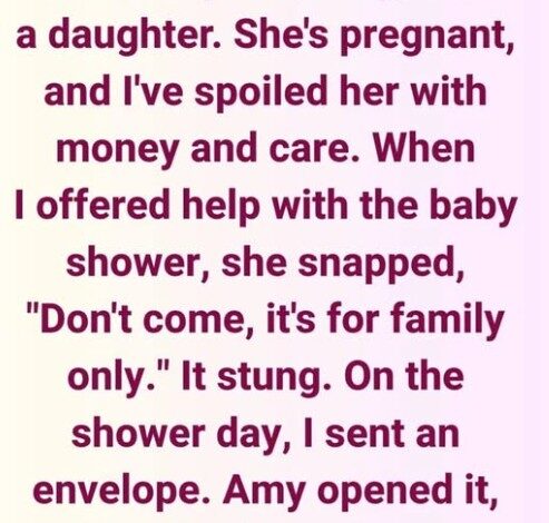 My DIL Excluded Me From the Gender Reveal Party, Saying I’m “Not Family” — Big Mistake