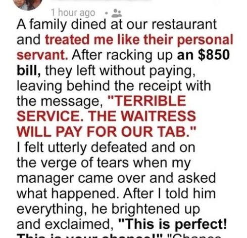 They Tried To Dine And Dash—But My Boss Had A Plan I Never Saw Coming