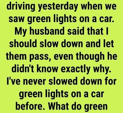 Why Some Medical Transport Vehicles Use Green Warning Lights