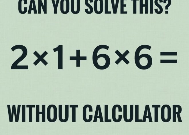Only geniuses can solve this without using a calculator