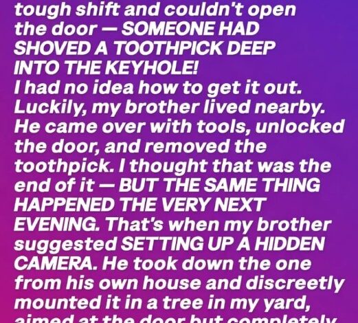 I Kept Coming Home to a Toothpick in the Lock—Instead of Calling the Police, I Took Revenge on My Own Terms