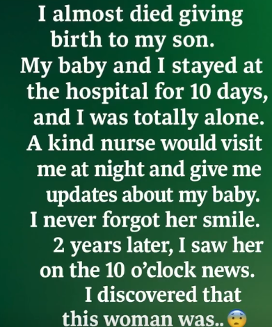 The nurse who brought light to my darkest nights