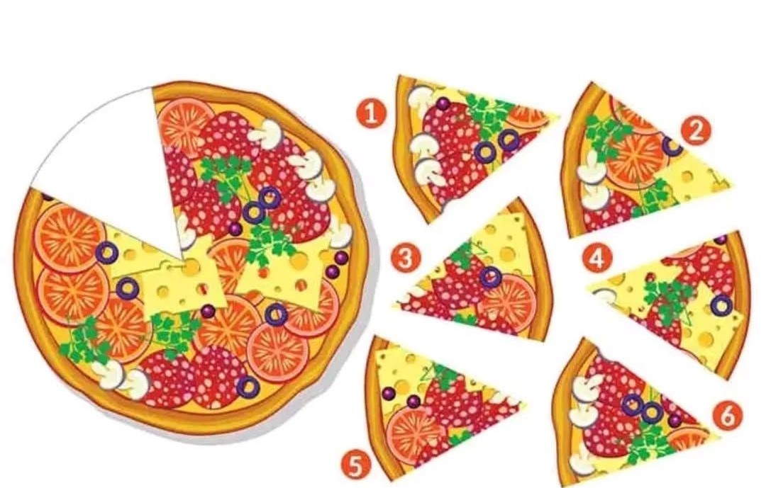 Find the missing pizza slice to see who is always by your side.