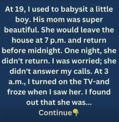 The Night the Babysitter Saw Her on TV