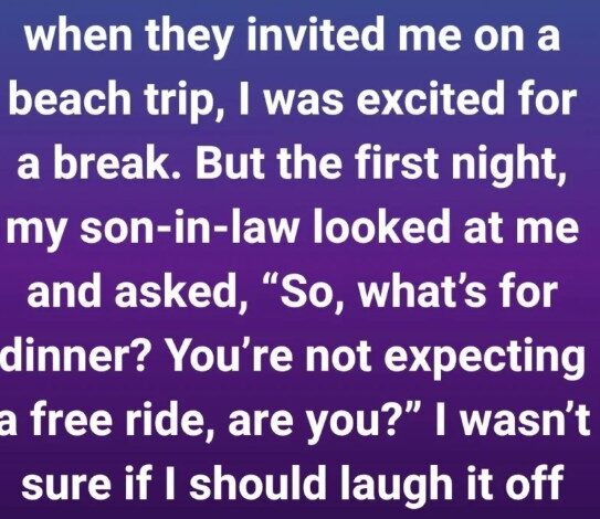My Son-in-Law Wanted Me to Be His Personal Chef on Holiday—Instead, He Got a Wake-Up Call