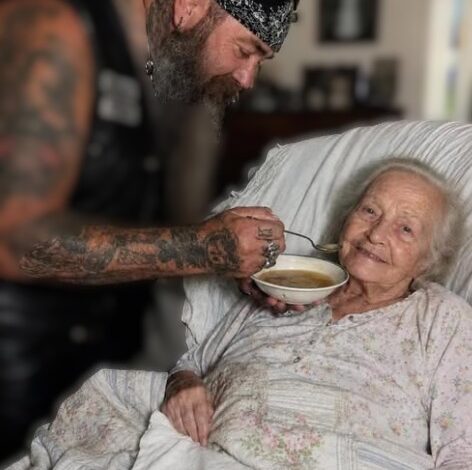 My 79-Year-Old Mother Hired a Heavily Tattooed Biker as Her Caregiver – When I Found Out Why, My Knees Gave Out Right There